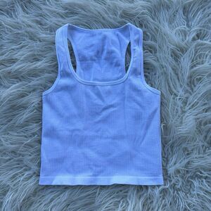 OQQ Tank Top White Size Small